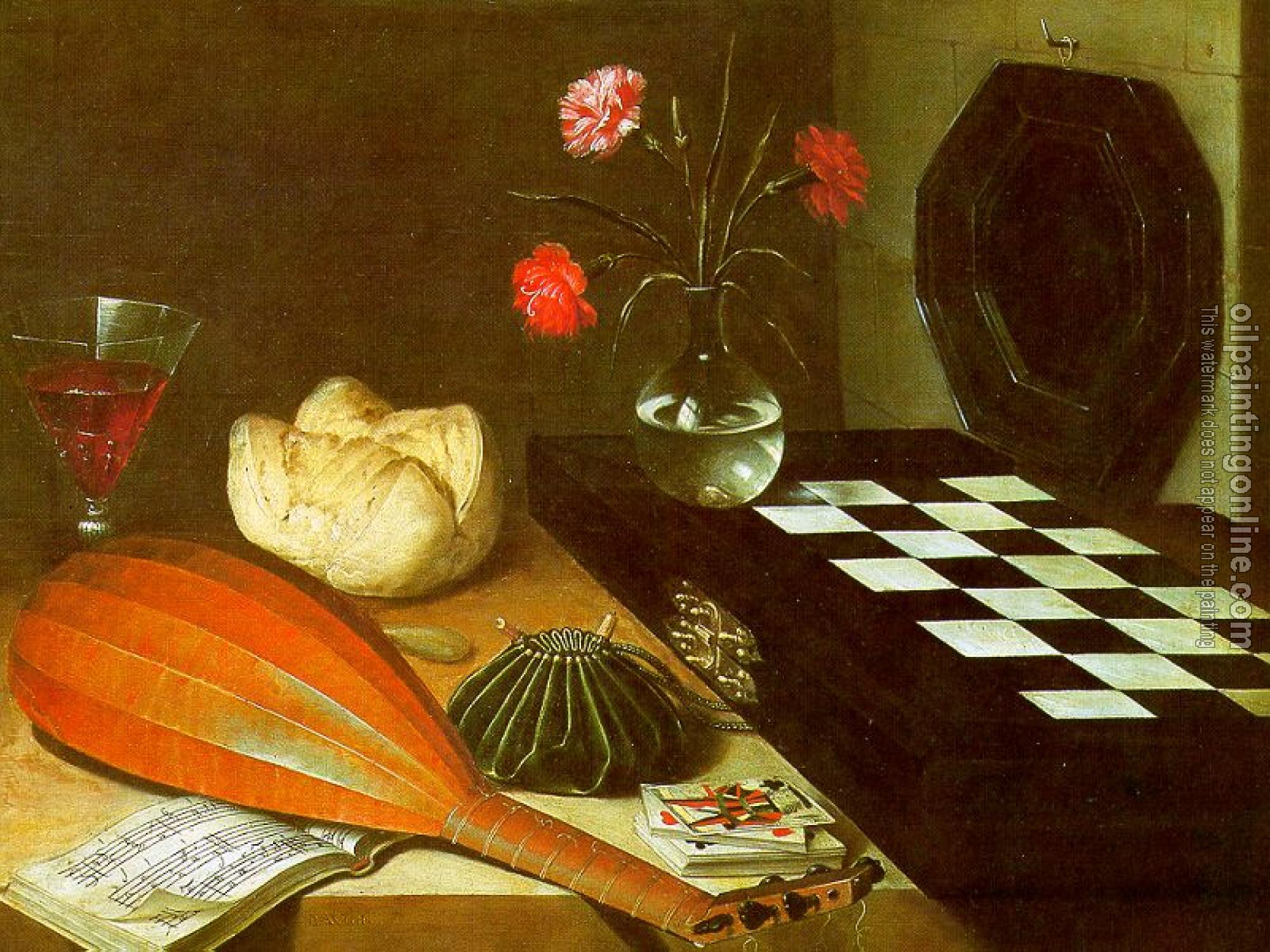 Baugin, Lubin - Graphic The Five Senses (Still-Life with Chessboard)